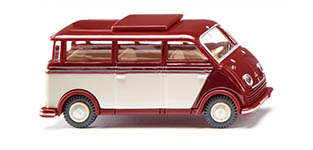 102-033405 - H0 - DKW Schnelllaster Bus - rubinrot/elfenbein